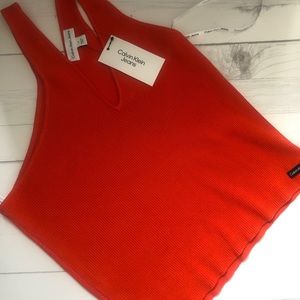 Brand new Calvin Klein orange tank top